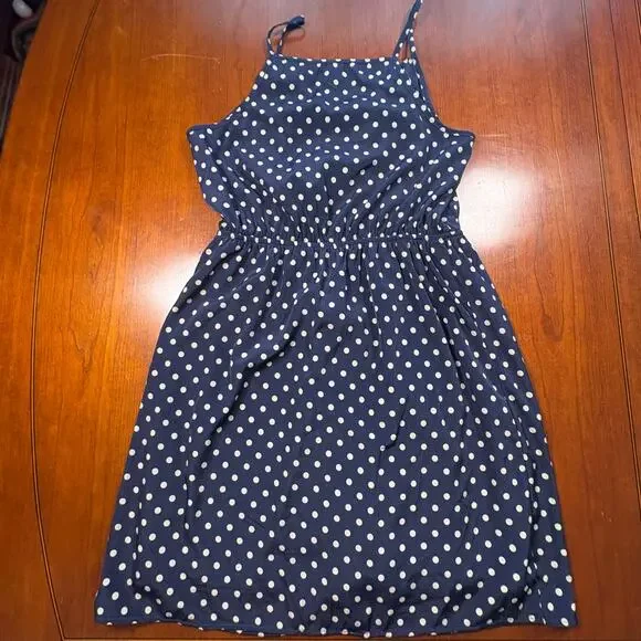 Alya Navy and White Polka Dress - Size Medium - Picture 6 of 6
